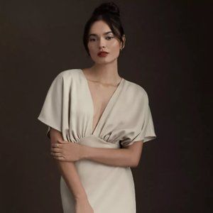 BHLDN Leila Satin Charmeuse Dress